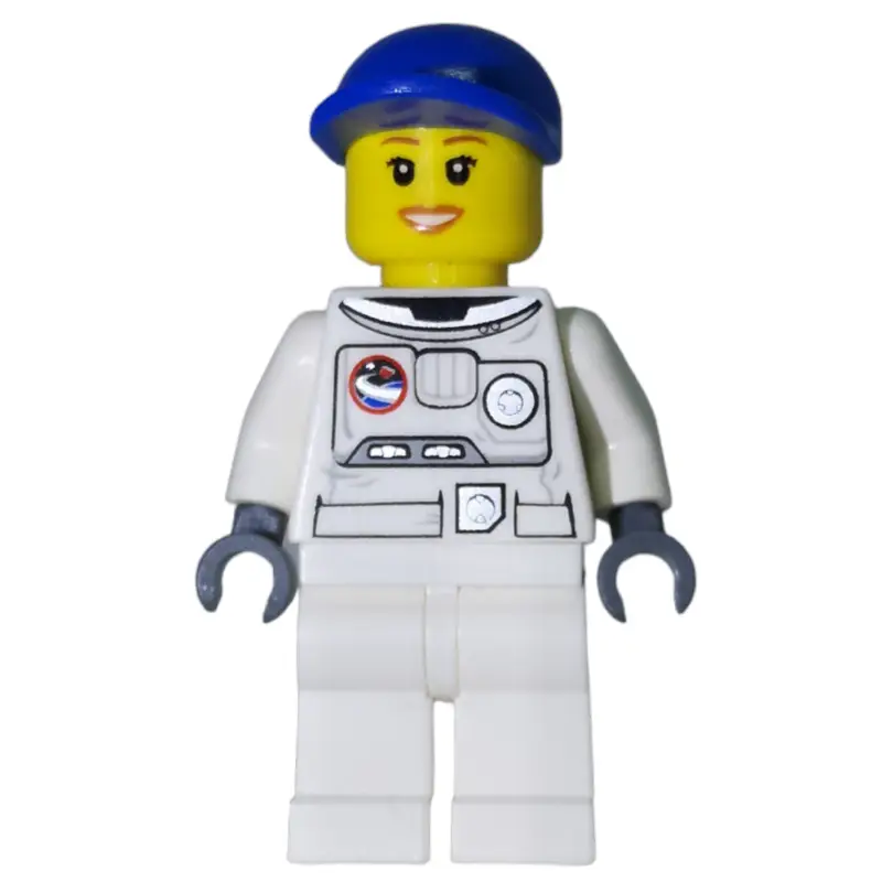 Astronaut, Woman, White, Blue Cap