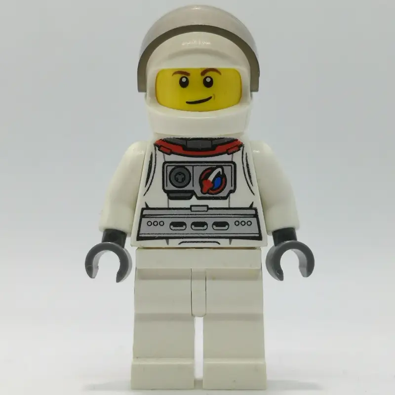 Test Pilot, White Astronaut Suit, White Helmet with Visor