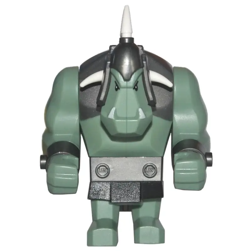 Troll, Sand Green with 5 White Horns (Big Fig)