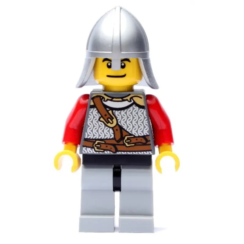 Lion Knight, Helmet, Scared / Smile