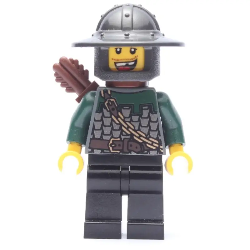 Dragon Knight, Archer, Dark Green, Wide Brim Helmet, Missing Tooth