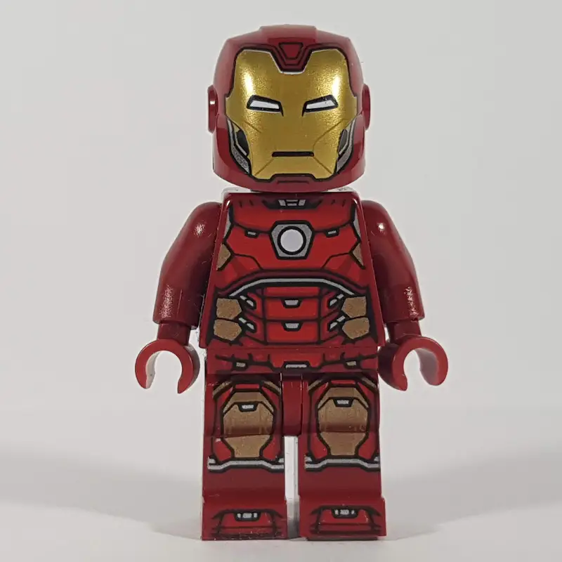 Iron Man Mark 43 Armor, Visor Printed on Helmet, Plain Trans-Clear Head