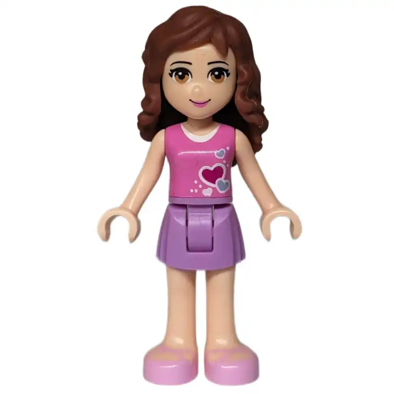 Olivia - Dark Pink Top, Medium Lavender Skirt