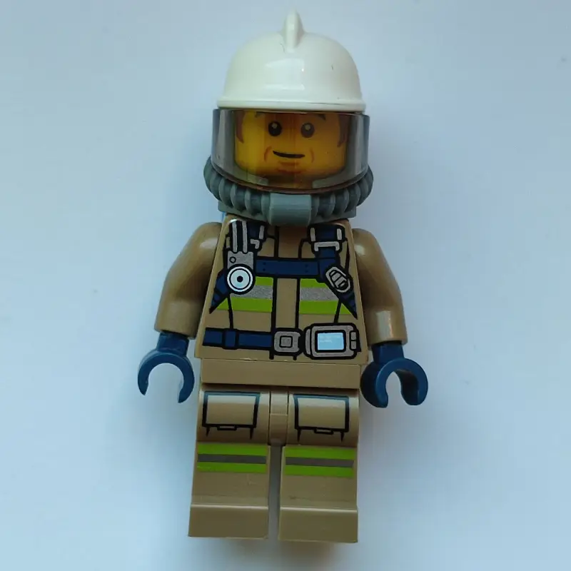 Bob, Dark Tan Firesuit, White Helmet