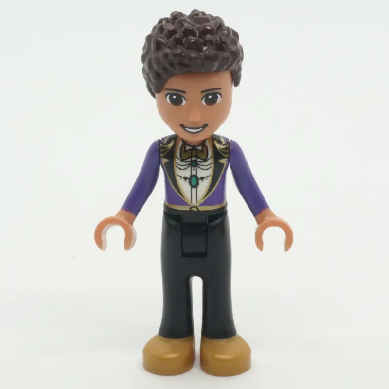 River - Dark Purple Jacket, Black Pants, Dark Brown Hair