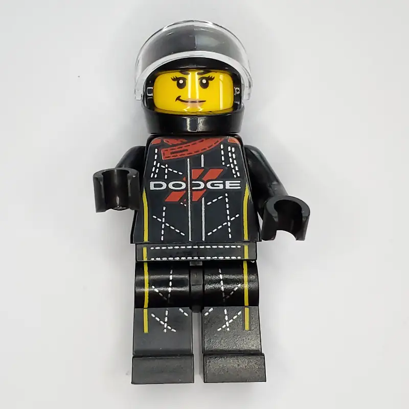 Race Driver - Black Torso, Black Legs, Black Helmet