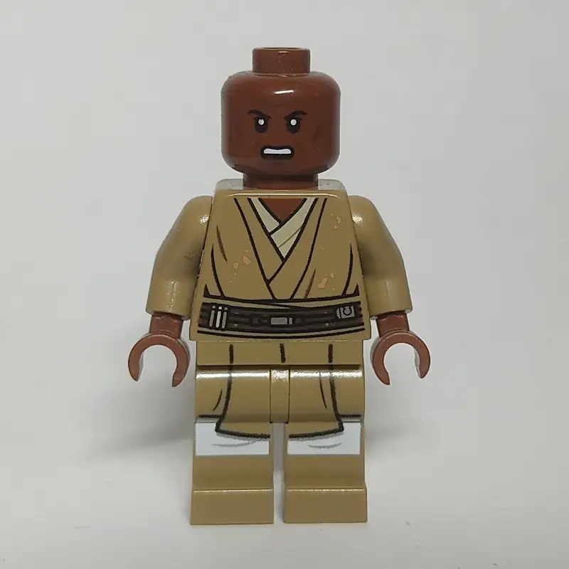 Mace Windu, Dark Tan Printed Legs, Open Mouth