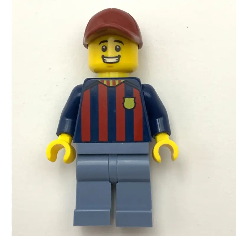 FC Barcelona Fan - Sand Blue Legs, Dark Red Cap