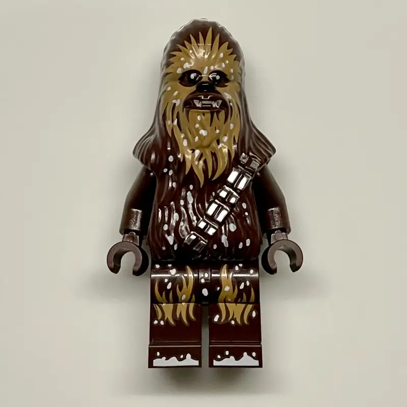 Chewbacca - Dark Brown Torso with Medium Nougat, Snow Print