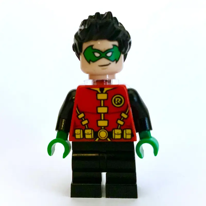 Robin, Green Eyemask, Yellow Utility Belt, Short Black Legs, Neck Bracket