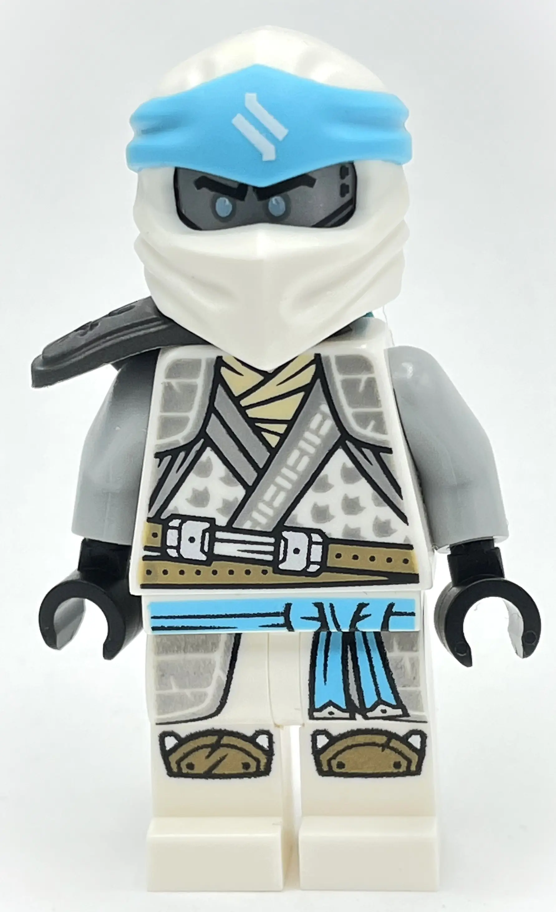 Zane, Crystalized Robes, Pearl Dark Gray Shoulder Guard