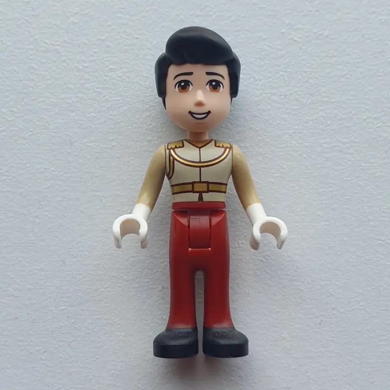 Prince Charming - Tan Shirt, Dark Red Trousers, Smooth Hair