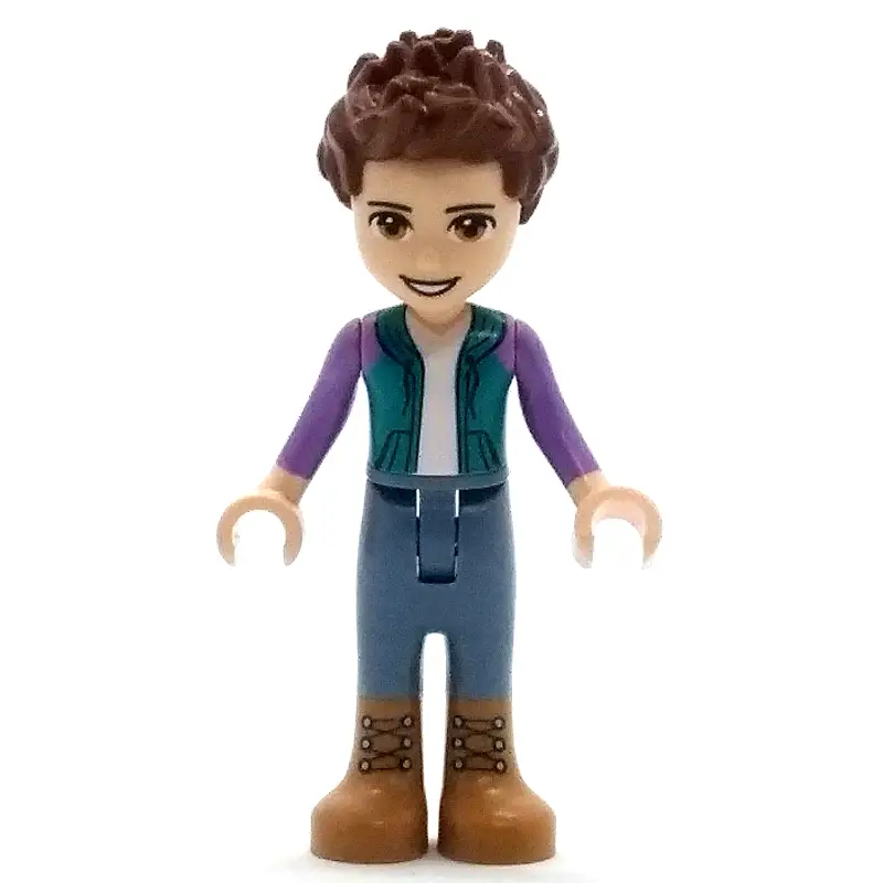 Ethan - Dark Turquoise Shirt, Sand Blue Pants, Reddish Brown Hair