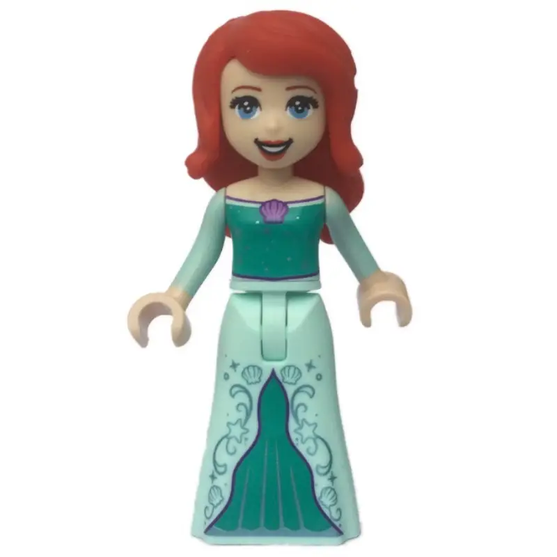 Ariel - Human Form, Light Aqua/Dark Turquoise Dress