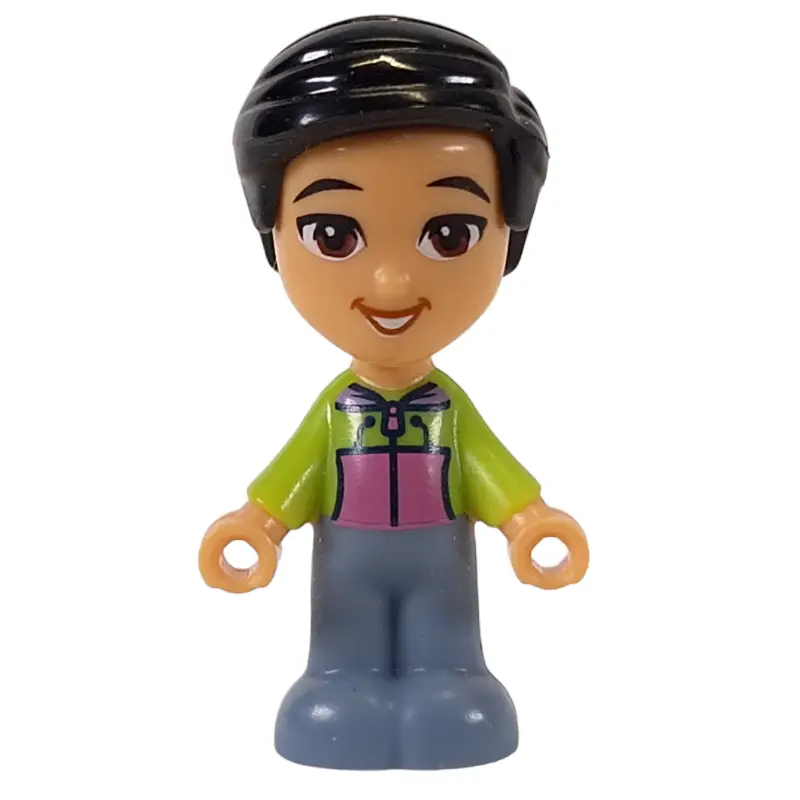 Peter - Lime Shirt, Sand Blue Pants