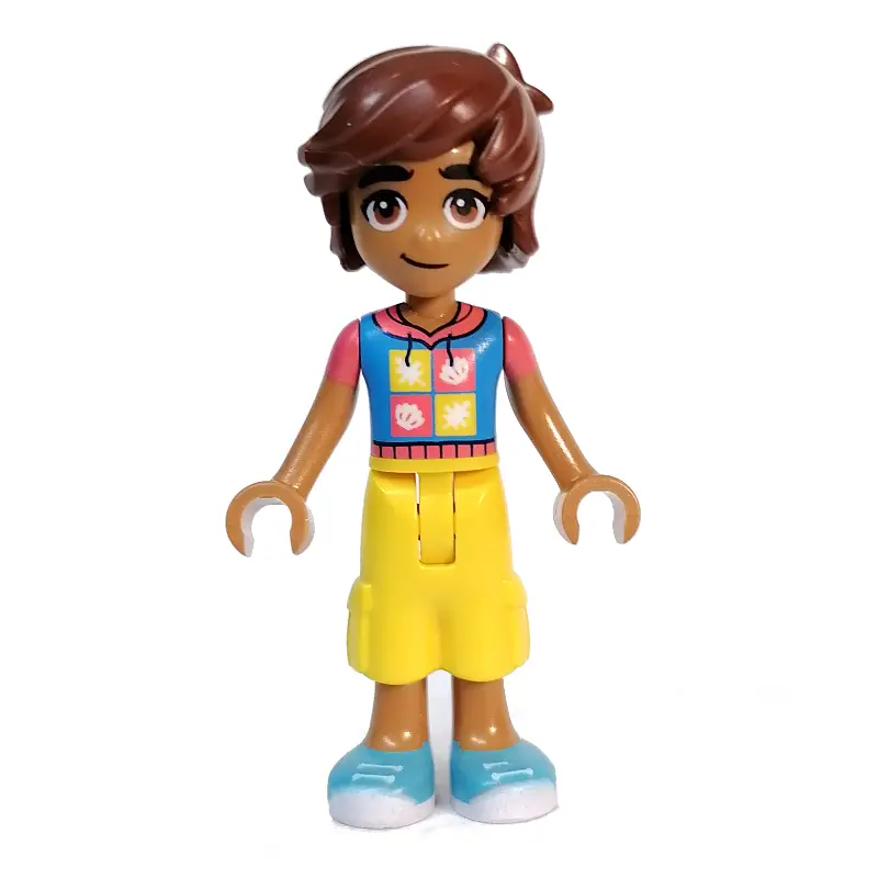 Leo - Dark Azure Top, Yellow Pants