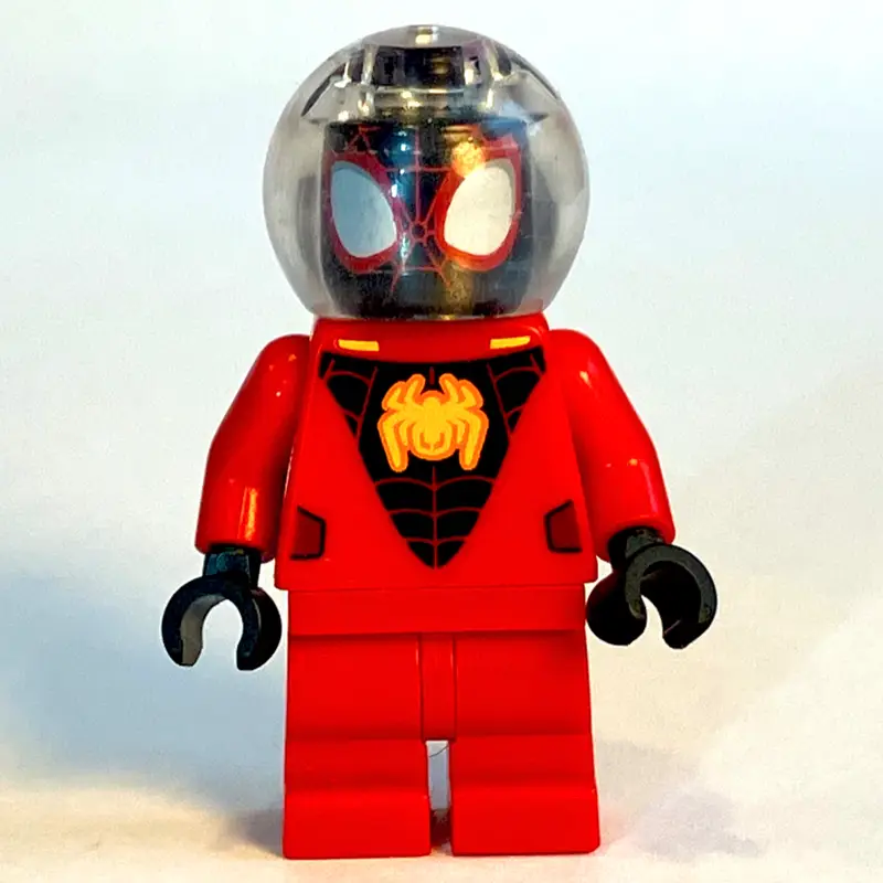 Spin / Spider-Man (Miles Morales), Medium Red Legs, Bubble Helmet