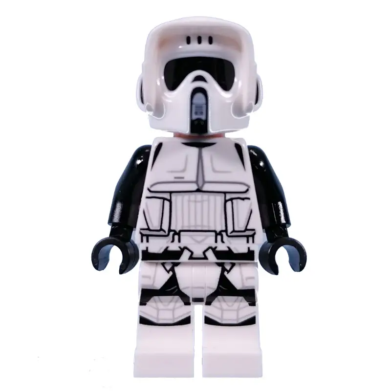 Scout Trooper - Light Nougat Head, Black Arms