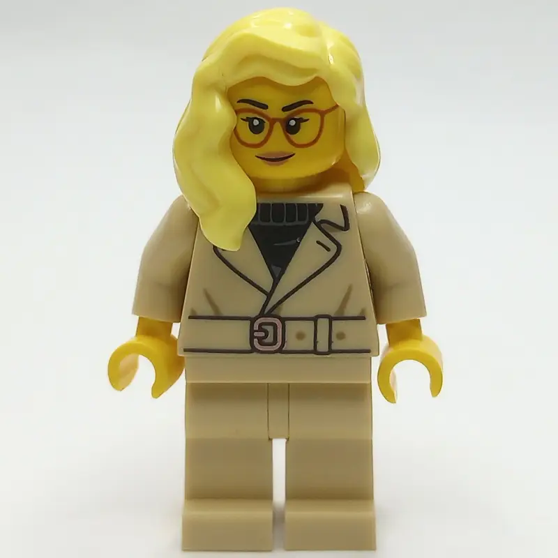 Woman, Tan Trenchcoat