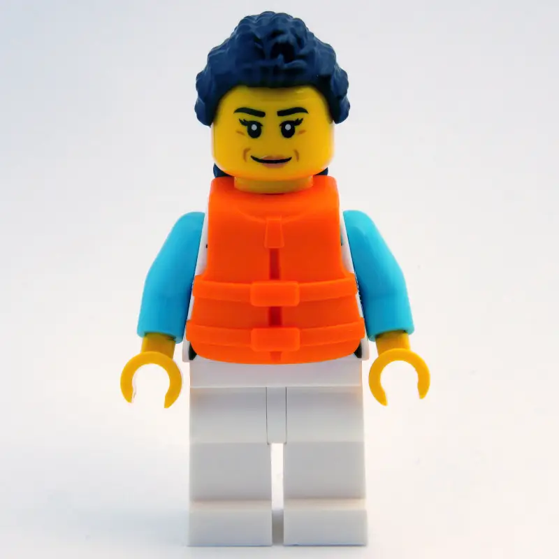 Ocean Explorer, White Suit, Orange Life Vest