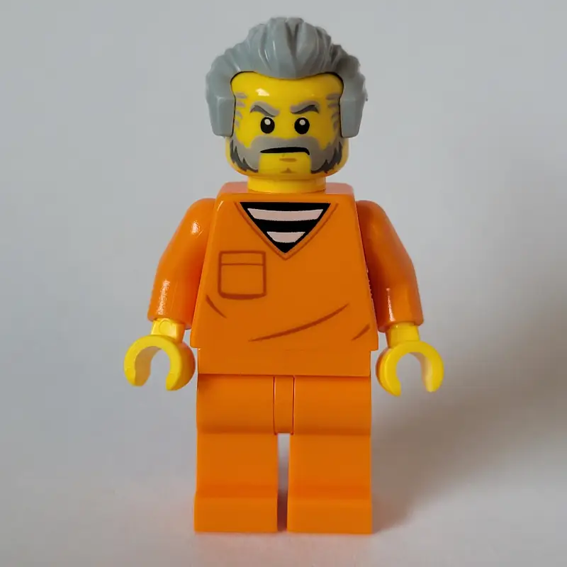 Criminal, Orange Suit, Light Bluish Grey Hair