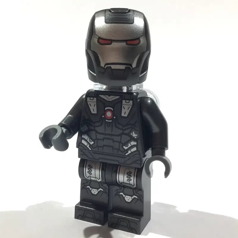War Machine, Trans-Clear Neck Bracket, Dark Bluish Gray Hands
