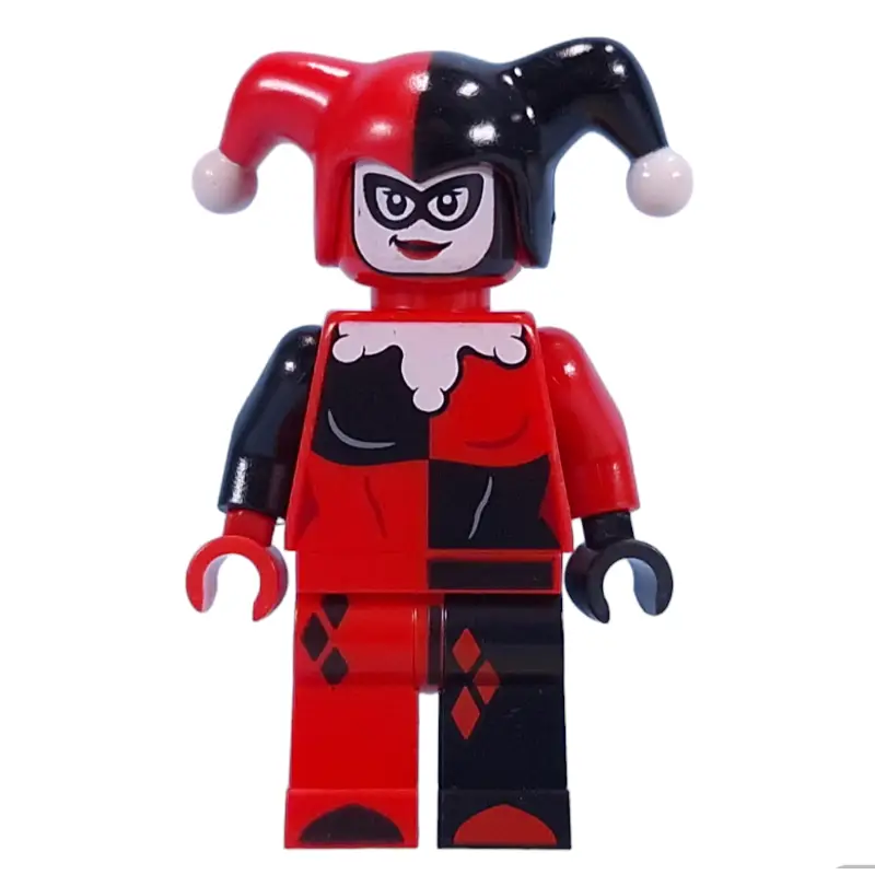 Harley Quinn in Jester Outfit, Red Head