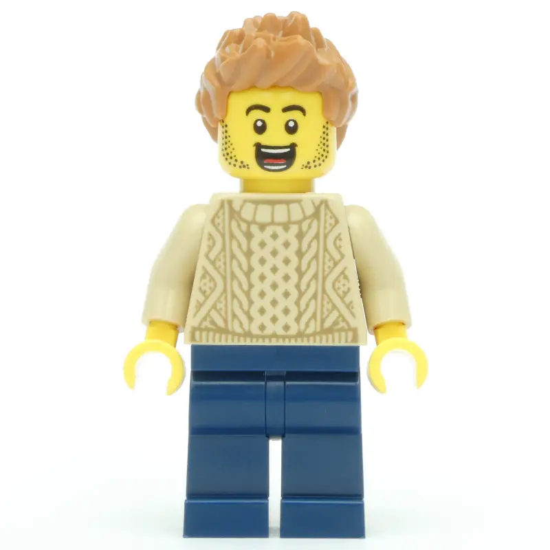Tan Torso, Dark Blue Legs, Medium Nougat Hair