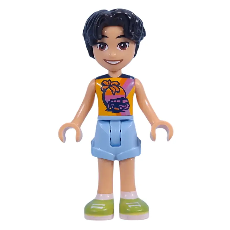Niko - Bright Light Orange Shirt, Bright Light Blue Shorts