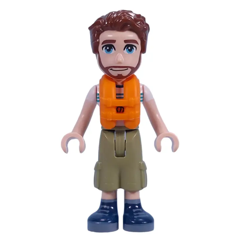 Jonathan - Adventure Camp, Olive Green Pants, Life Vest