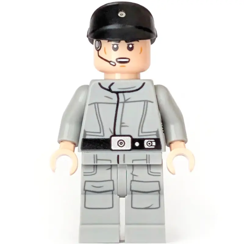 Imperial Crew, Light Bluish Gray Uniform, Black Cap, Open Mouth
