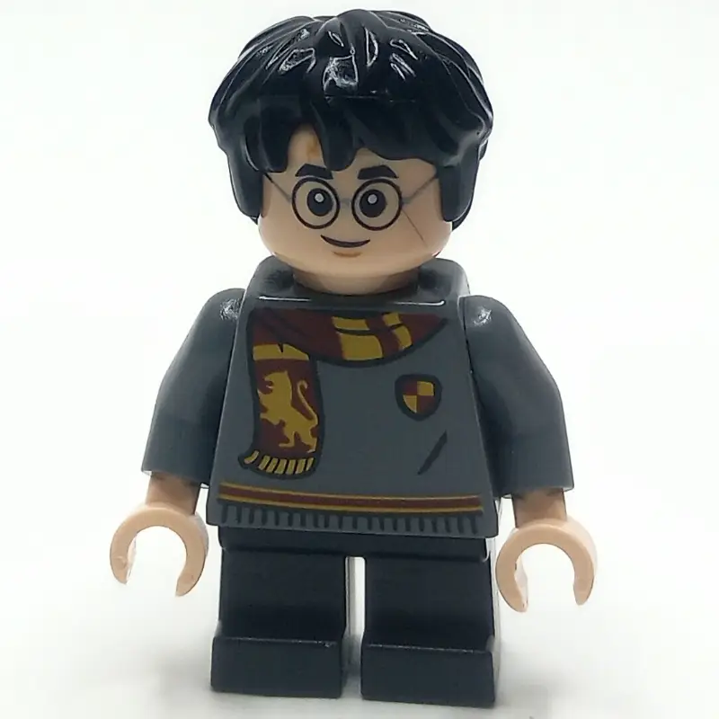 Harry Potter, Short Legs, Dark Bluish Grey Sweater, Scarf