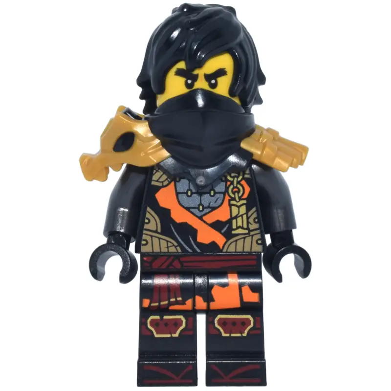 Cole, Black Shoulder Armor and Mask, Hair