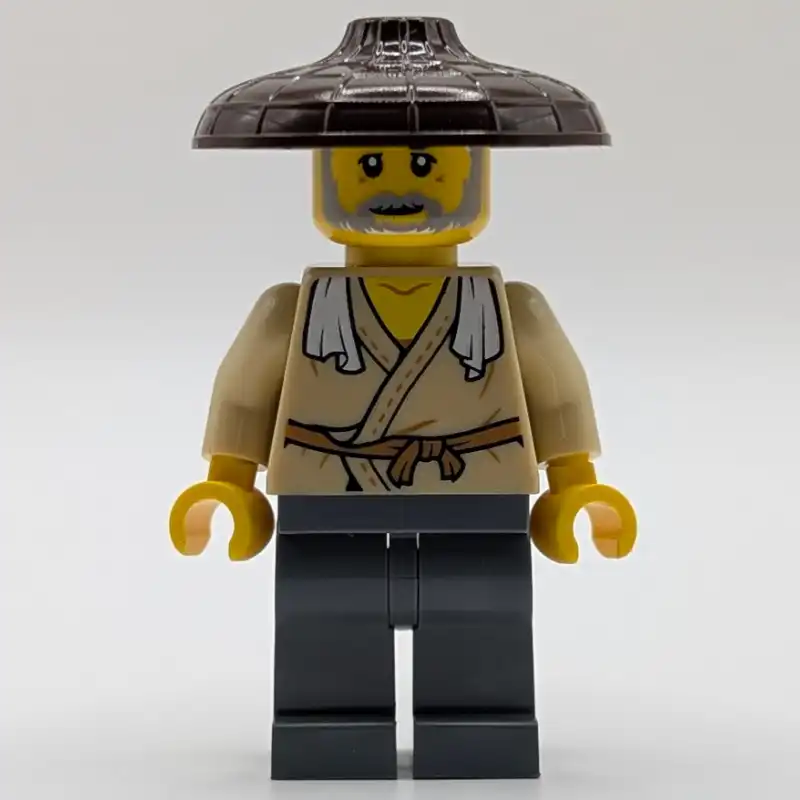 Tan Robes, Dark Bluish Grey Legs, Dark Brown Hat