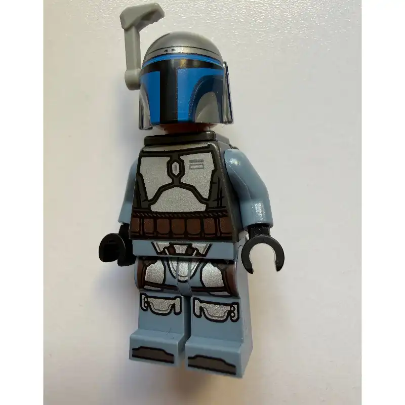 Jango Fett, Pearl Titanium Torso with Plain Arms, Black Helmet Print on Left-hand Site