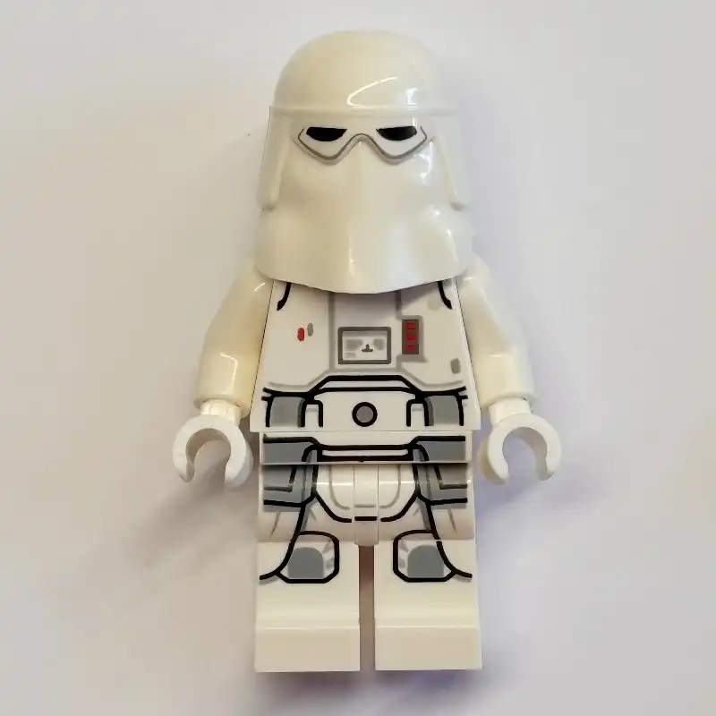 Snowtrooper, White Hips, Printed Legs, White Hands (Warm Tan Head)