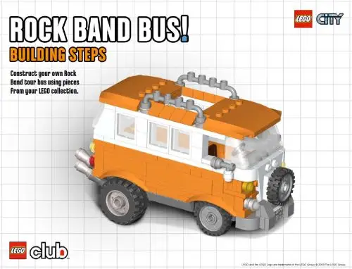 レゴ ROCKBAND-1 Rock Band Bus シティ