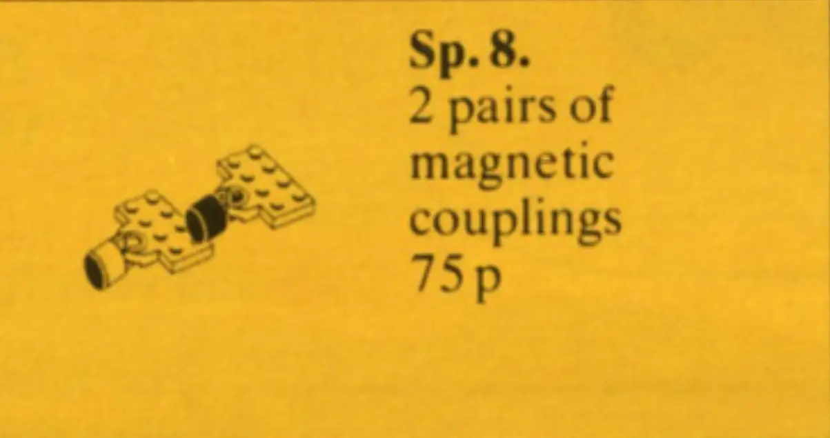 レゴ Sp8-1 Magnetic Train Couplers with Plates トレイン