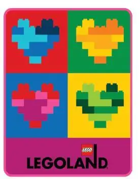 レゴ THROW-1 LEGOLAND Totally Bricks of the Heart Throw キッチン・寝具