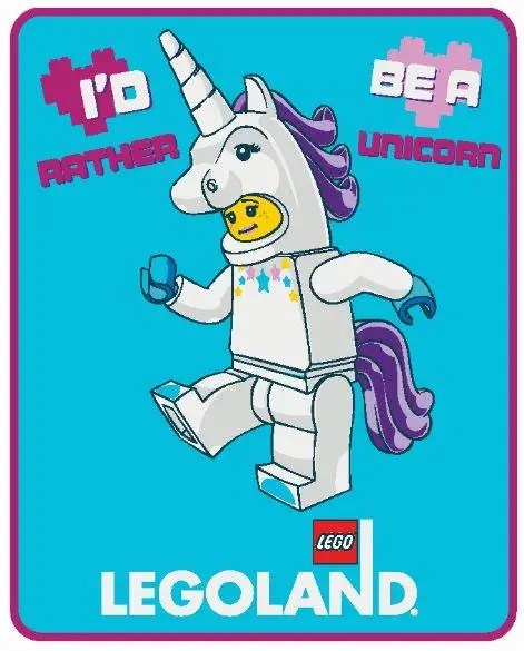 レゴ THROW-4 LEGOLAND Unicorn Girl Wishes Plush Throw キッチン・寝具