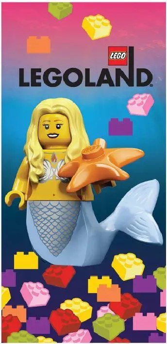 レゴ TOWEL-3 LEGOLAND Mermaid Girl Towel キッチン・寝具